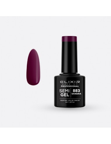 Elixir Semi Gel Esmalte 883 Sangria 8ml.