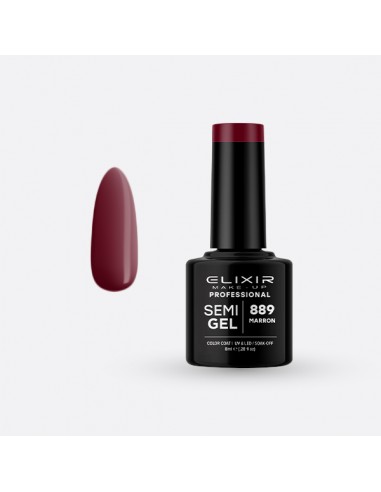 Elixir Semi Gel Esmalte 889 Marron 8ml.