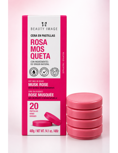 Cera Discos Rosa Mosqueta Caja 20und.